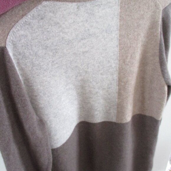 Charter Club 100% cashmere striped long cardigan L - Picture 3 of 3